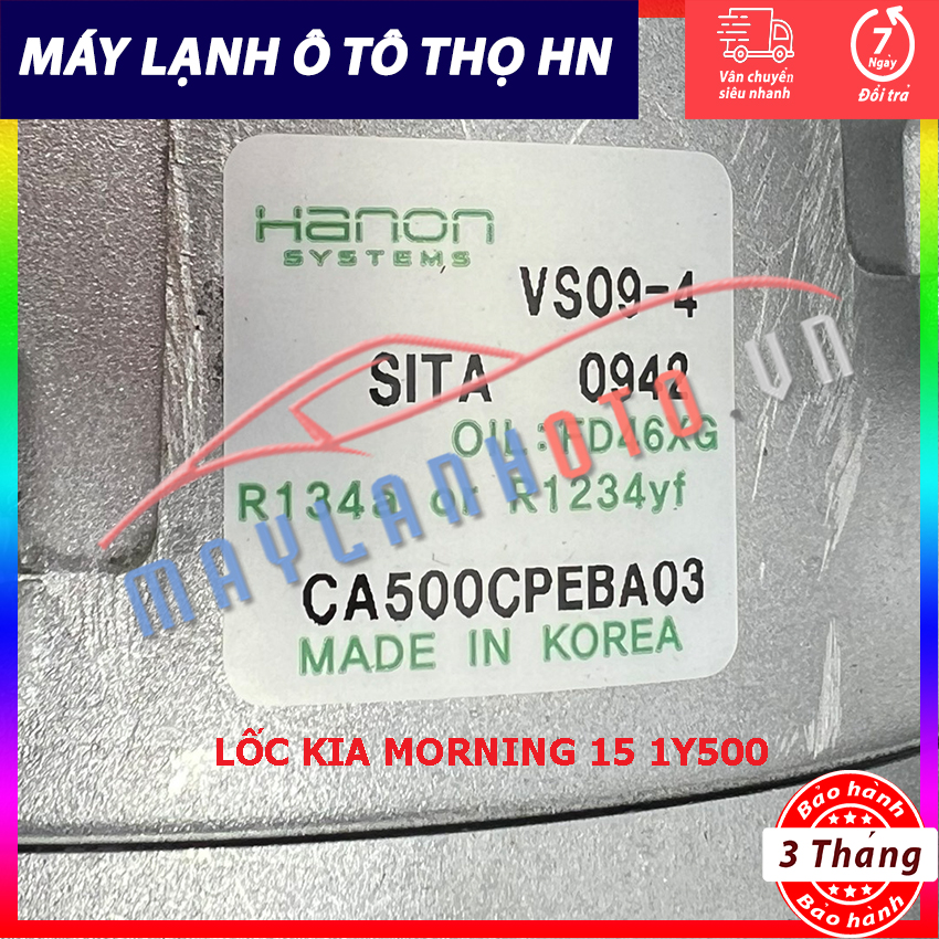 Lốc điều hòa Kia Morning 2015 2016 2017 2018 hàng xịn Hàn Quốc 15 16 17 18 97701-1Y500