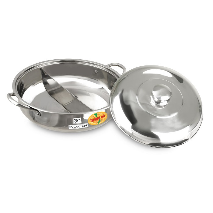 Nồi Lẩu 2 Ngăn Inox 304 Thành Đô Đường Kính 30cm