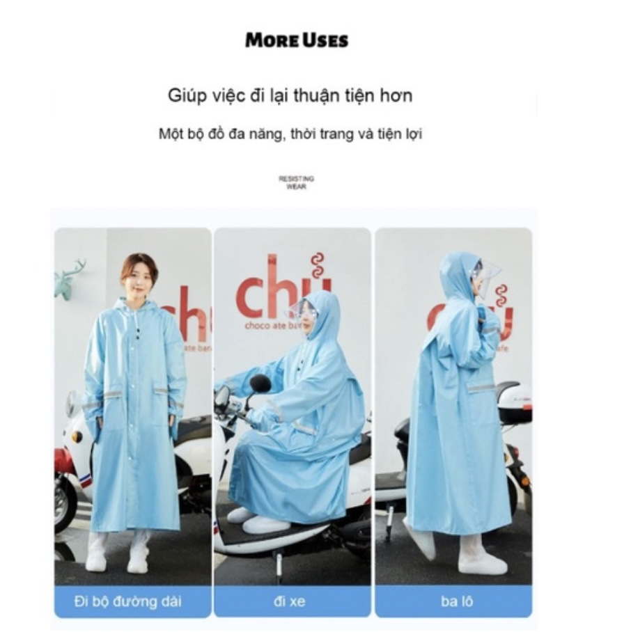 Áo mưa bộ 1 người Froster RainCoat cho người 160 - 170cm