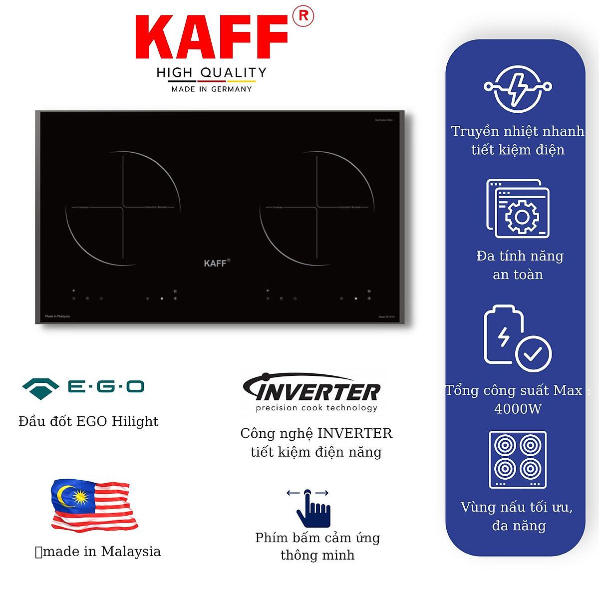Bếp âm từ đôi nhập khẩu Malaysia KAFF KF-073II - Hàng chính hãng
