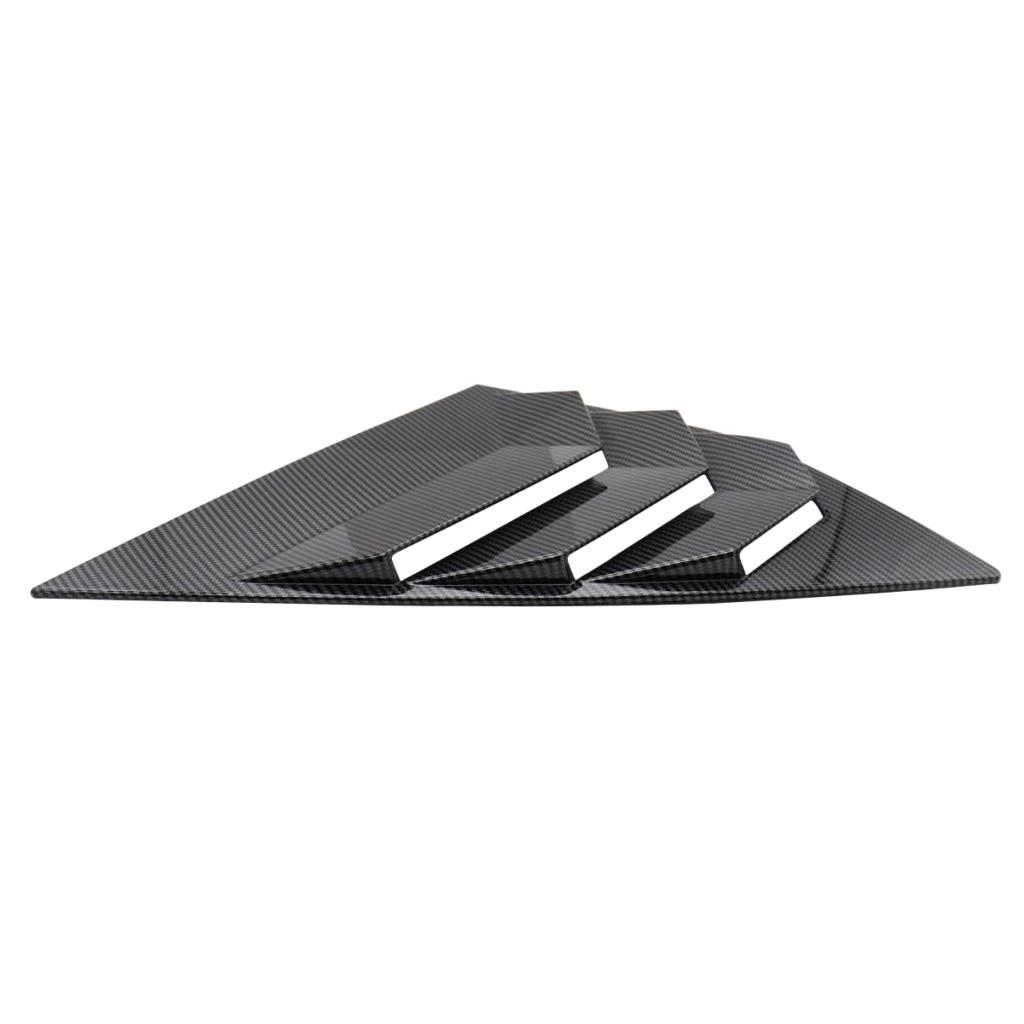 Rear Quarter Panel Window Side Louvers Vent Trim for Ford Focus Hatchback 4D