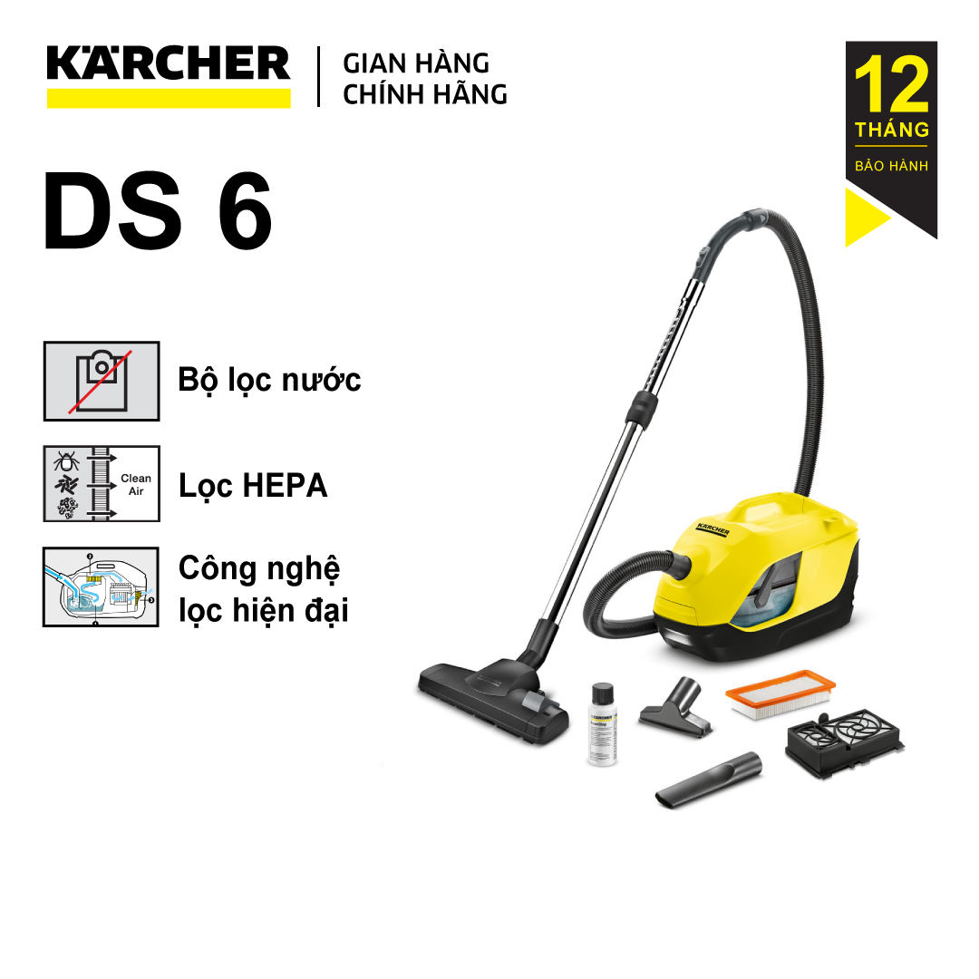 Máy Hút Bụi Với Bộ Lọc Nước Karcher DS 6 - Hàng chính hãng