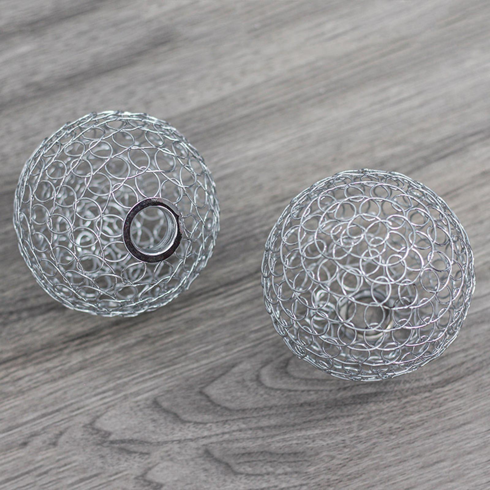 Geometric Globe Lampshade Pendant Wire Cage Chandeliers Metal Hollow Out Lamp Shade Light Shade for Replacement Table