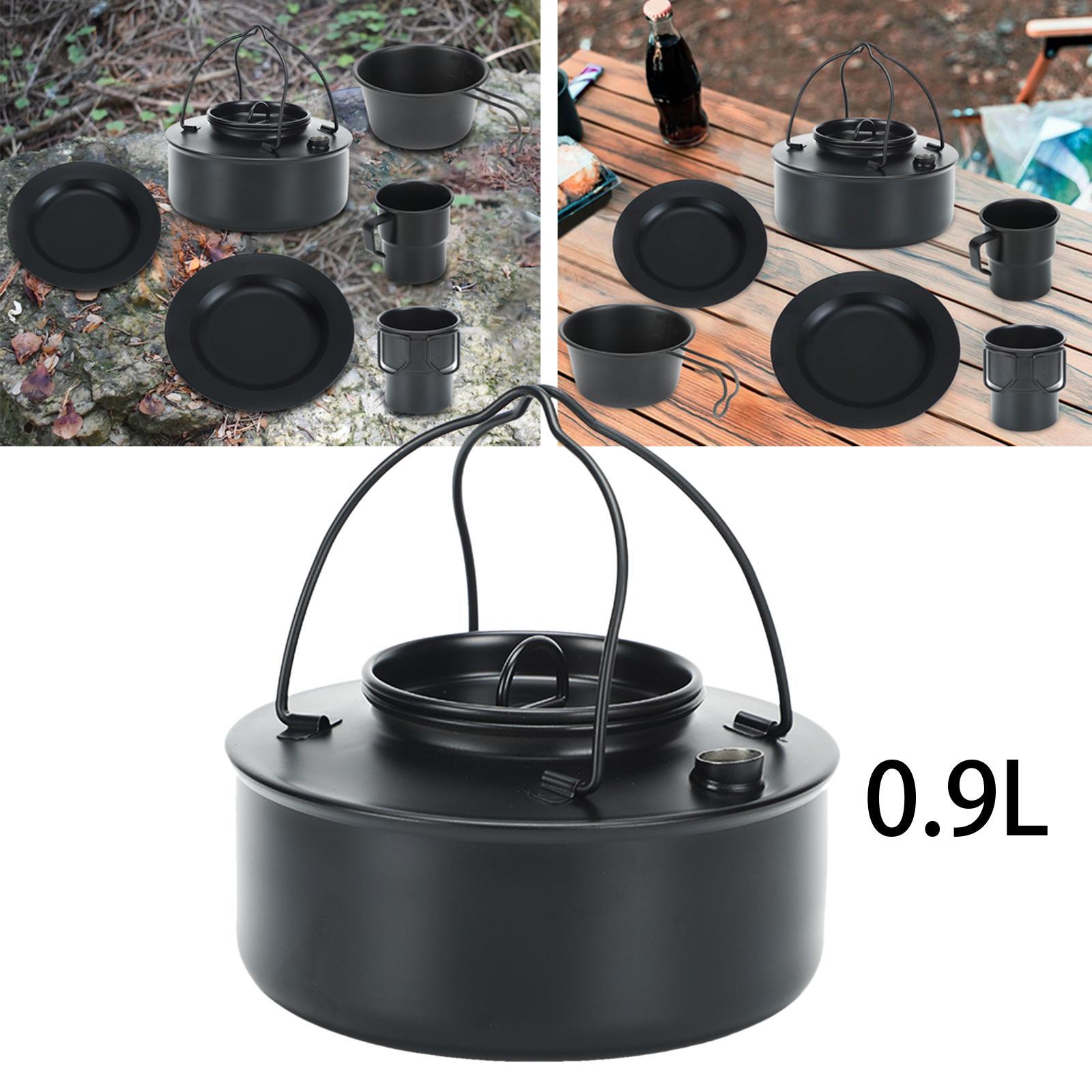 Outdoor Tea Coffee Pot Teapot Camping Kettle for Hiking Barbecue Backpacking