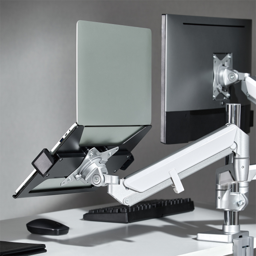 Giá Đỡ Laptop Máy Tính Bảng Brateck NBH-6E Xám Đen – Hàng Chính Hãng