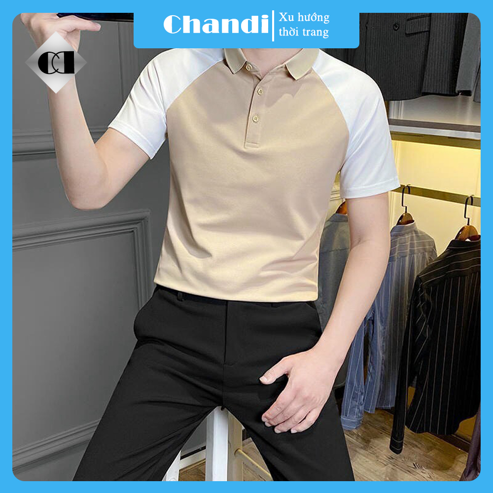 Hình ảnh Áo Thun Nam Ngắn Tay Thương Hiệu Chandi, Chất Thun Cotton Xịn Mẫu Mới NH52