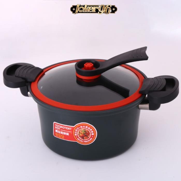 Nồi áp suất, Nồi hầm cháo, Kho cá đa năng mini totipotent pot 3.5L dùng cho mọi loại bếp từ, bếp gas, bếp hồng ngoại