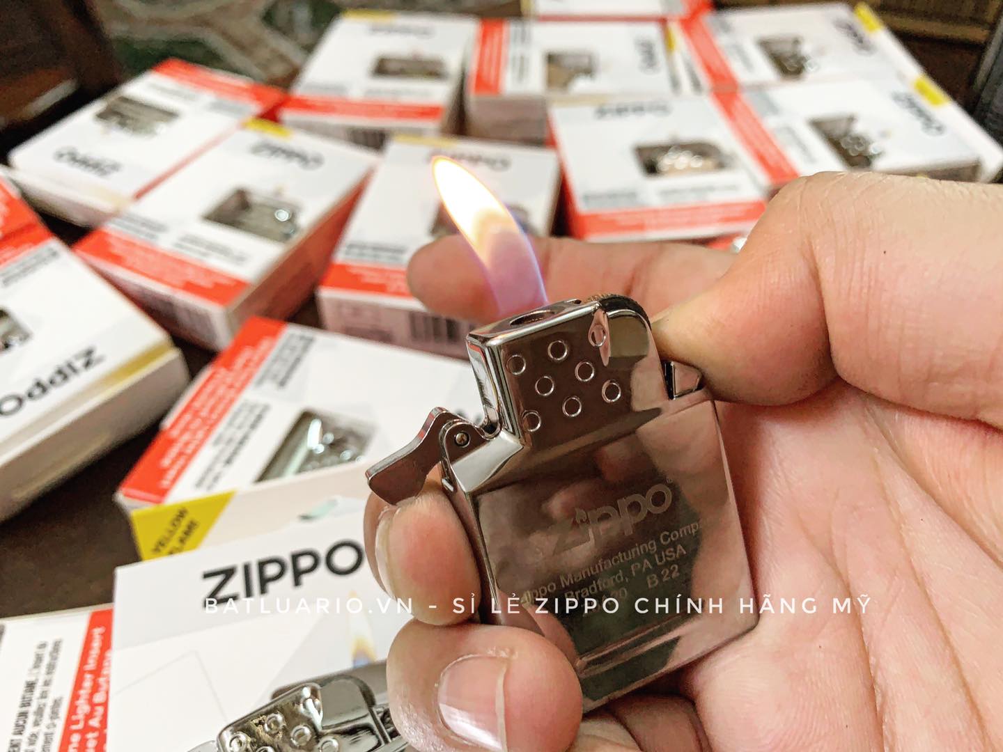 Ruột Zippo Gas Butane Lửa Vàng – Butane Lighter Insert- Yellow Flame – 65803