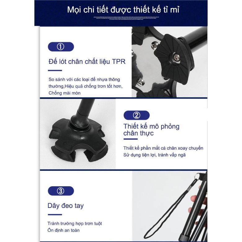 Gậy chống tay kèm đèn led đa năng - ShopToro - AsiaMart
