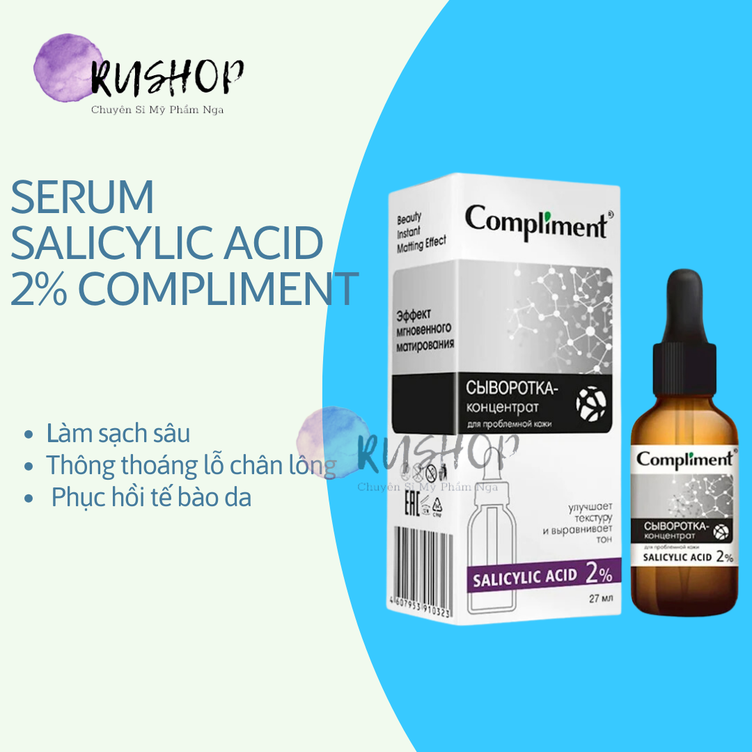 Serum Salicylic acid 2% Compliment cho da mụn