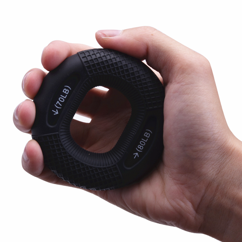 Silicon điều chỉnh tay cầm tay huấn luyện ngón tay tập thể dục carpal mở rộng cơ bắp tập thể dục tập thể dục tập thể dục sức mạnh tay cầm tay Color: type2 black
