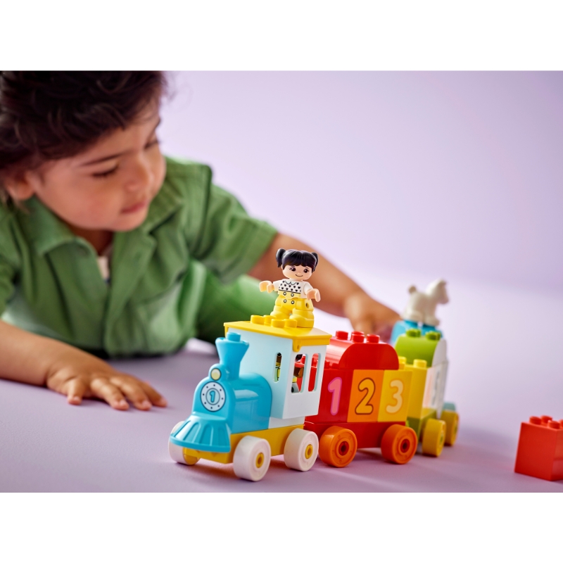 Đồ Chơi Lắp Ráp LEGO Duplo Tàu Lửa Học Đếm Số 10954 Cho Bé Trên 1 Tuổi