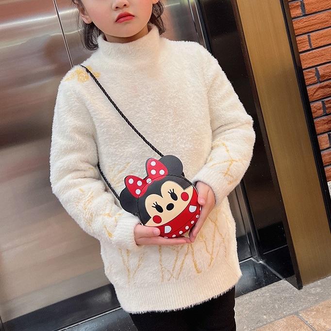 Túi Đeo Chéo Cho Bé Đi Chơi Kích Thước 11*11*4cm Mickey - MInnie