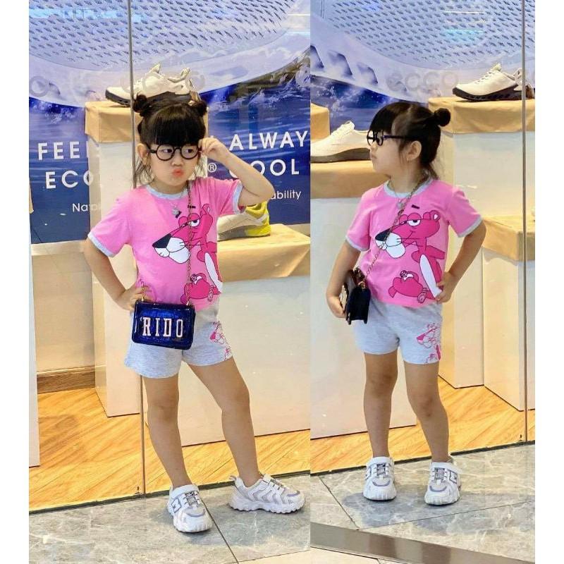 Bộ áo croptop quần đùi siêu cá tính cho bé gái