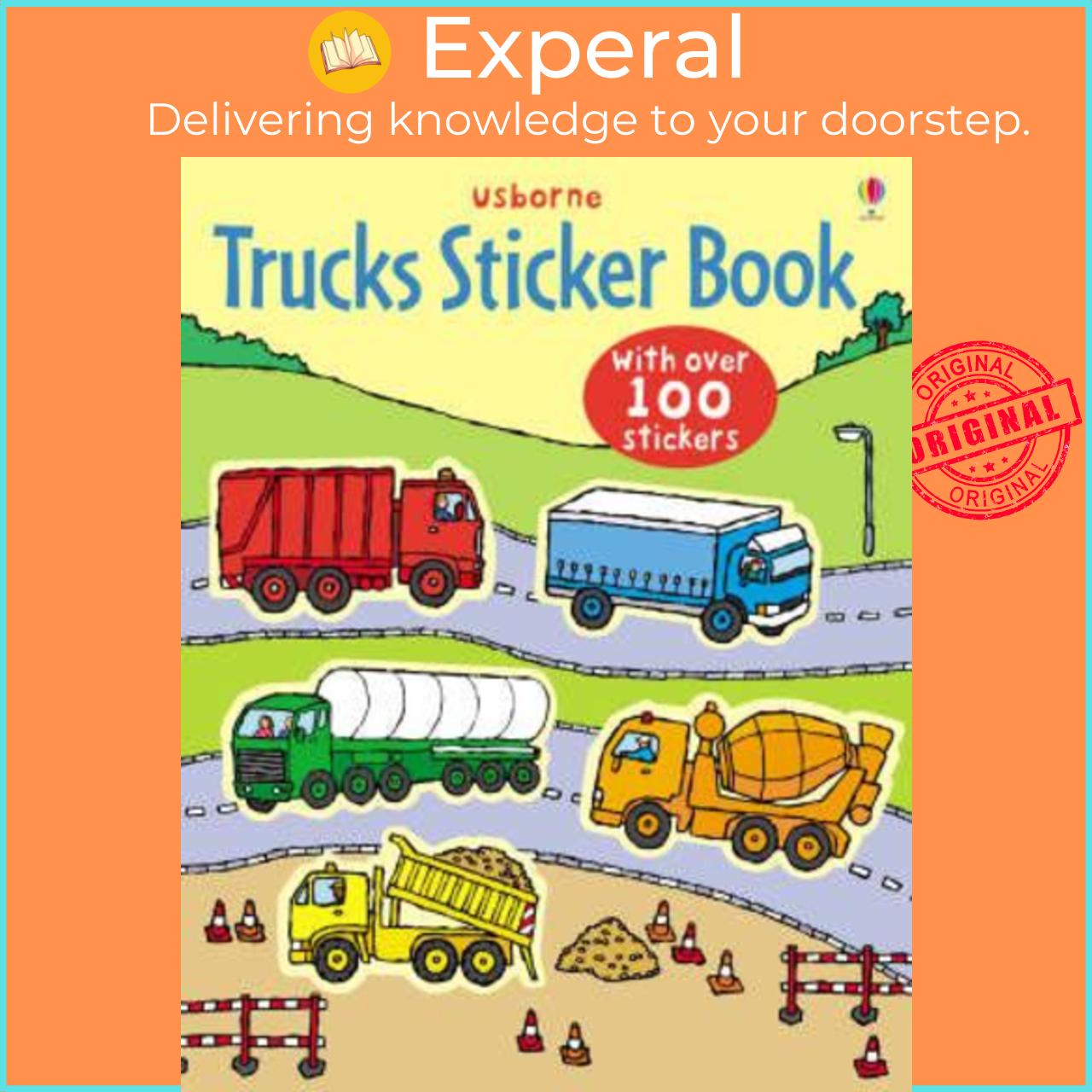 Sách - Trucks Sticker Book by Dan Crisp