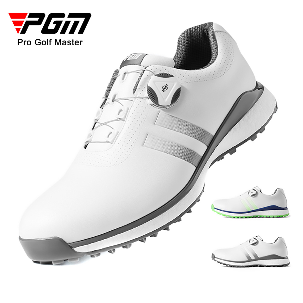 Giày golf Nam - PGM Men Microfibre Golf Shoes - XZ172 - Ghi - 43