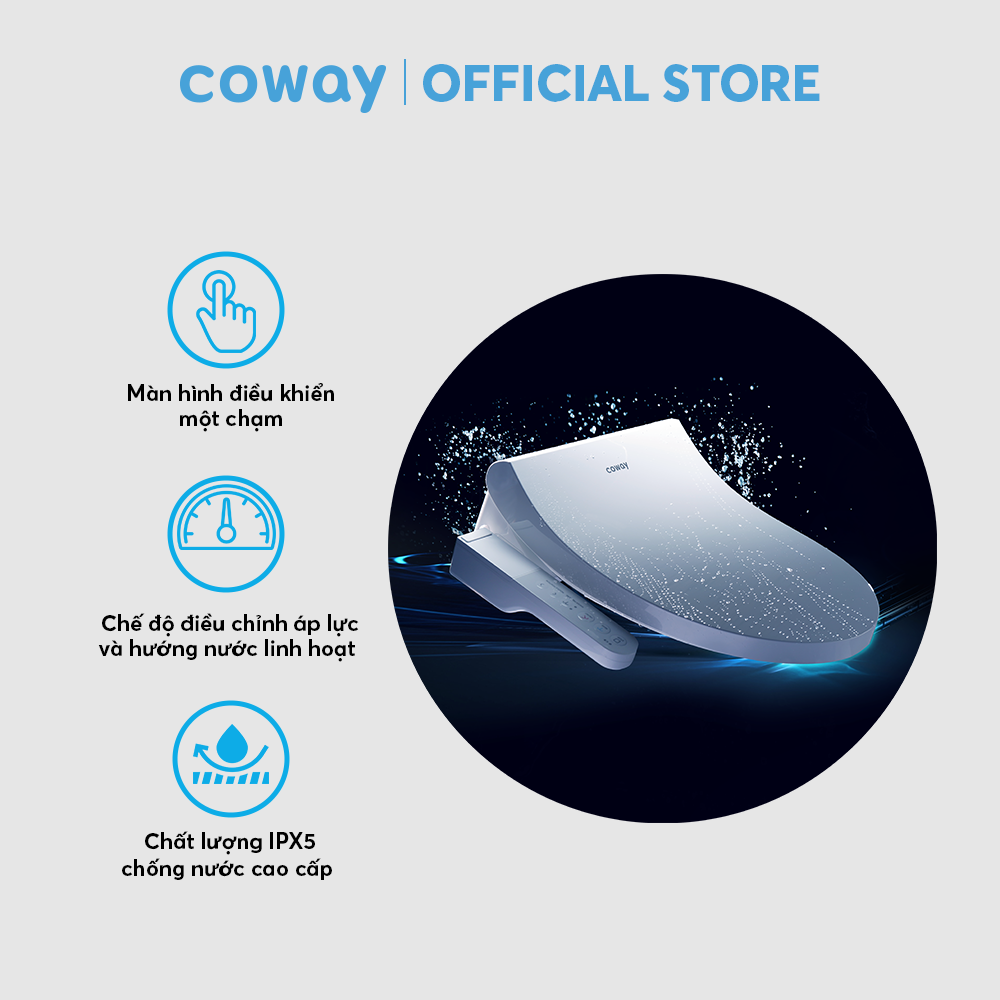 Nắp bồn cầu thông minh Coway Bateri Bidet BA35-A - Hàng chính hãng