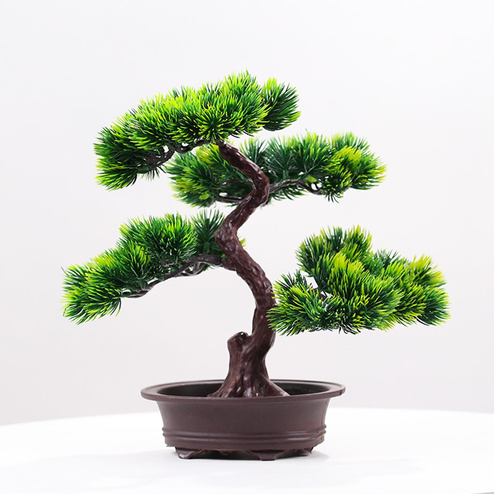 Artificial Bonsai Tree, Decorative Bonsai, Desktop Display Realistic Potted Faux Tree, Fake Tree for Bedroom, Living Room, Office