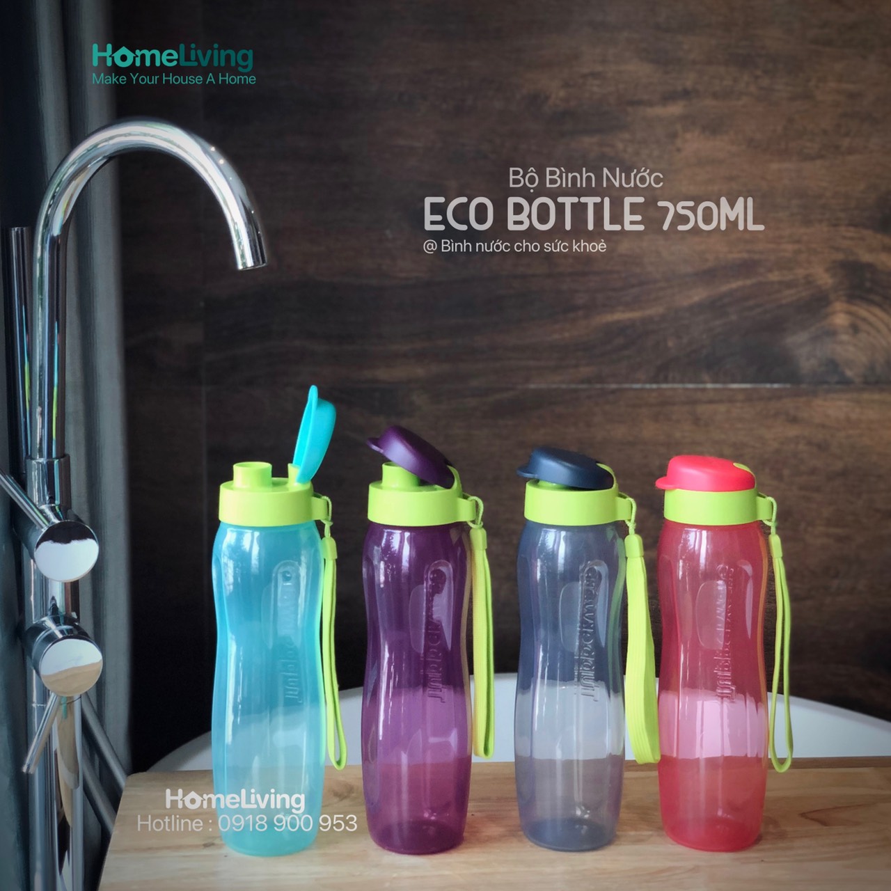 Bình Nước Tupperware Eco Gen II 750ml