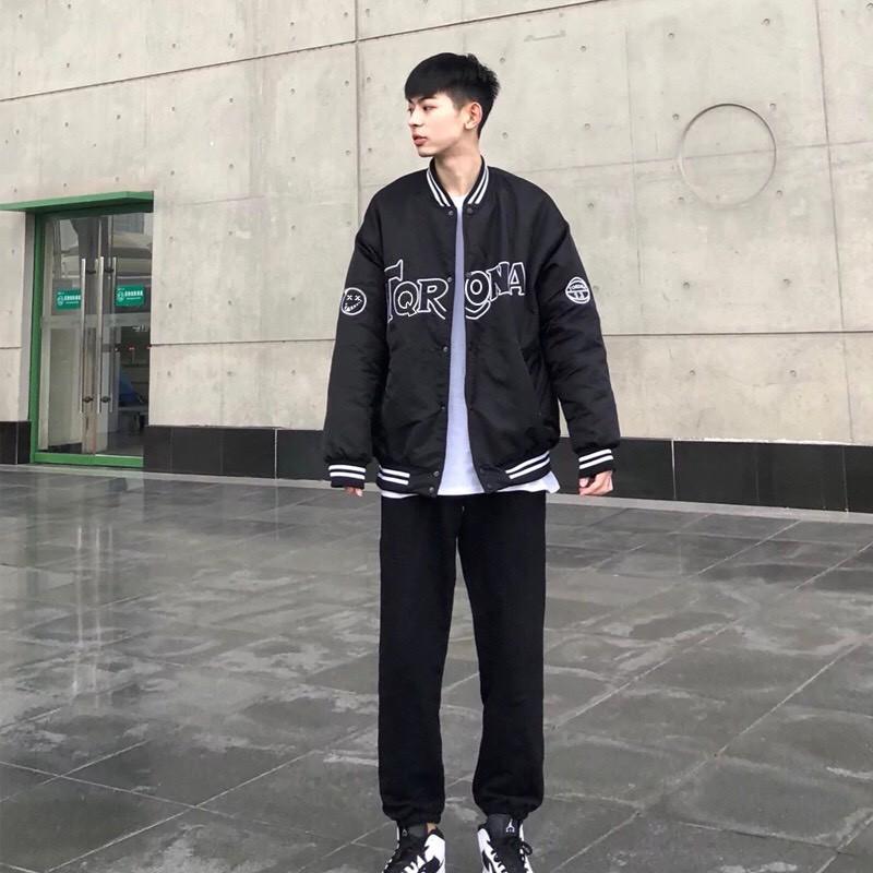 Áo khoác bomber dù unisex phong cách bóng cháy thời trang mới 33 LANA FASHION