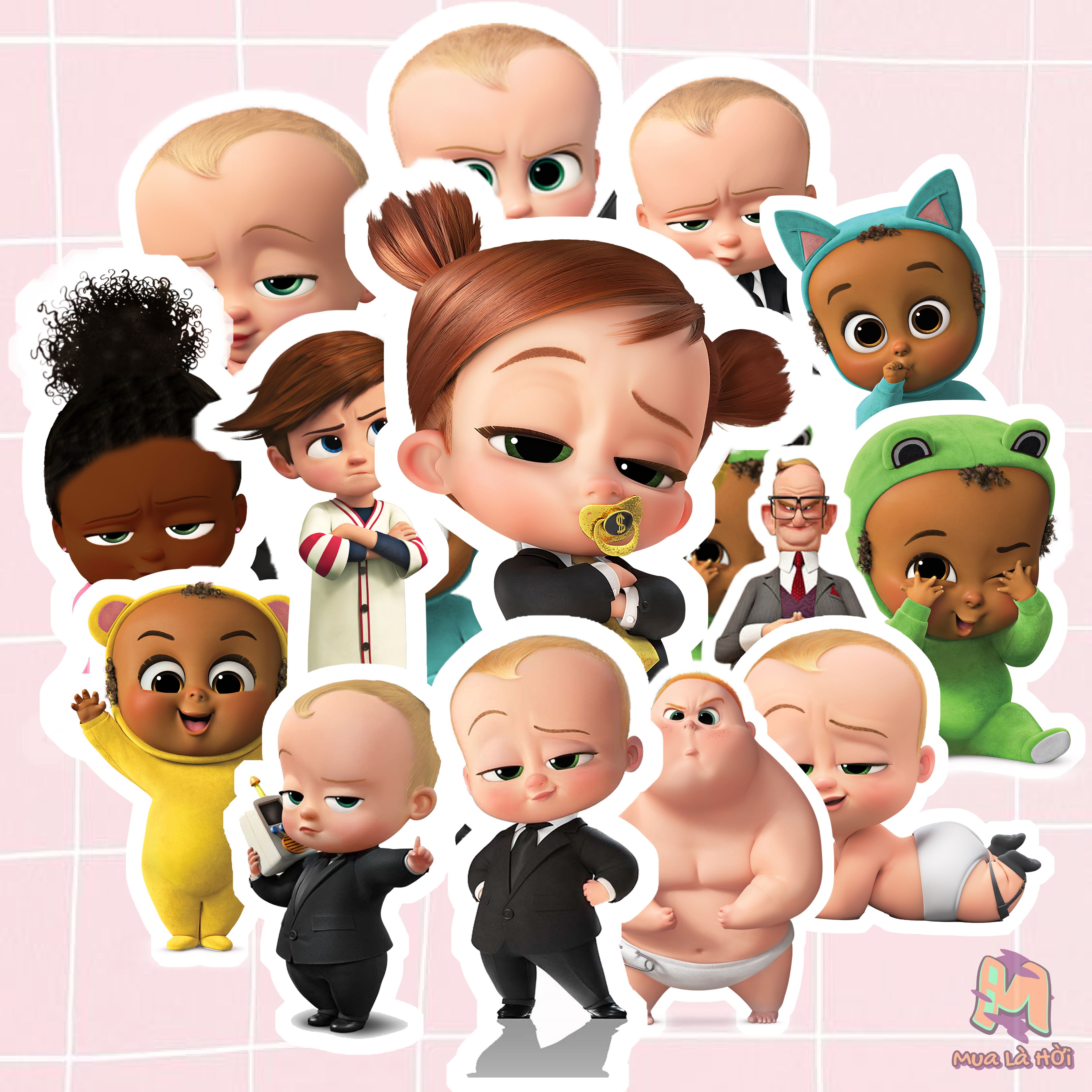 Miếng dán Stickers chủ đề The boss baby