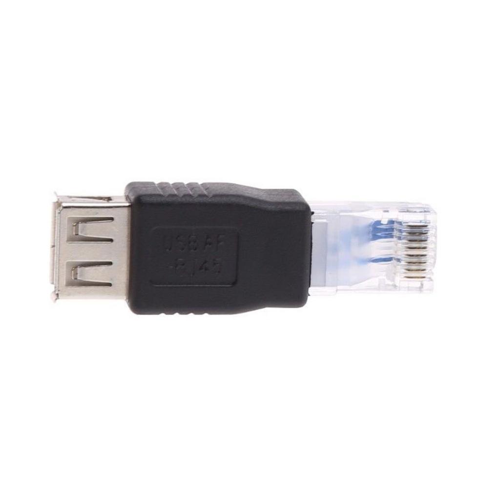 10 Pieces  Male to USB Female LAN Network Sockets Adapter Converter