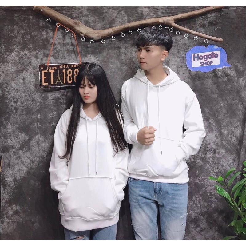 ÁO NỈ HOODIE TRƠN BASSIC FORM UNISEX ( Ảnh thật ) - Hogoto shop