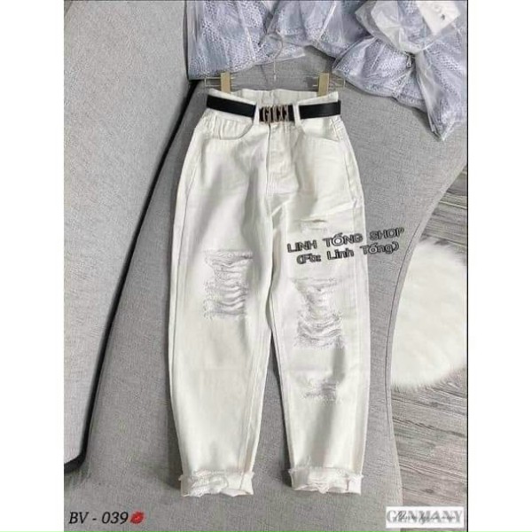 Quần Bò baggy rách