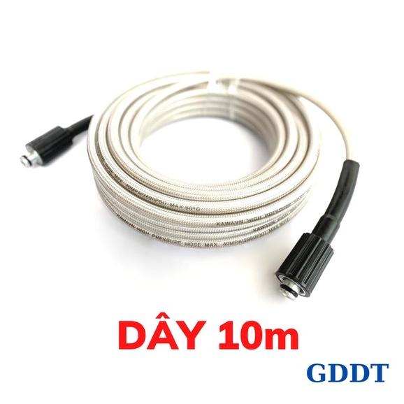 Dây rửa xe, 10, 15, 20, 30m, Dây rửa xe áp lực cao 2 đầu ren 22mm