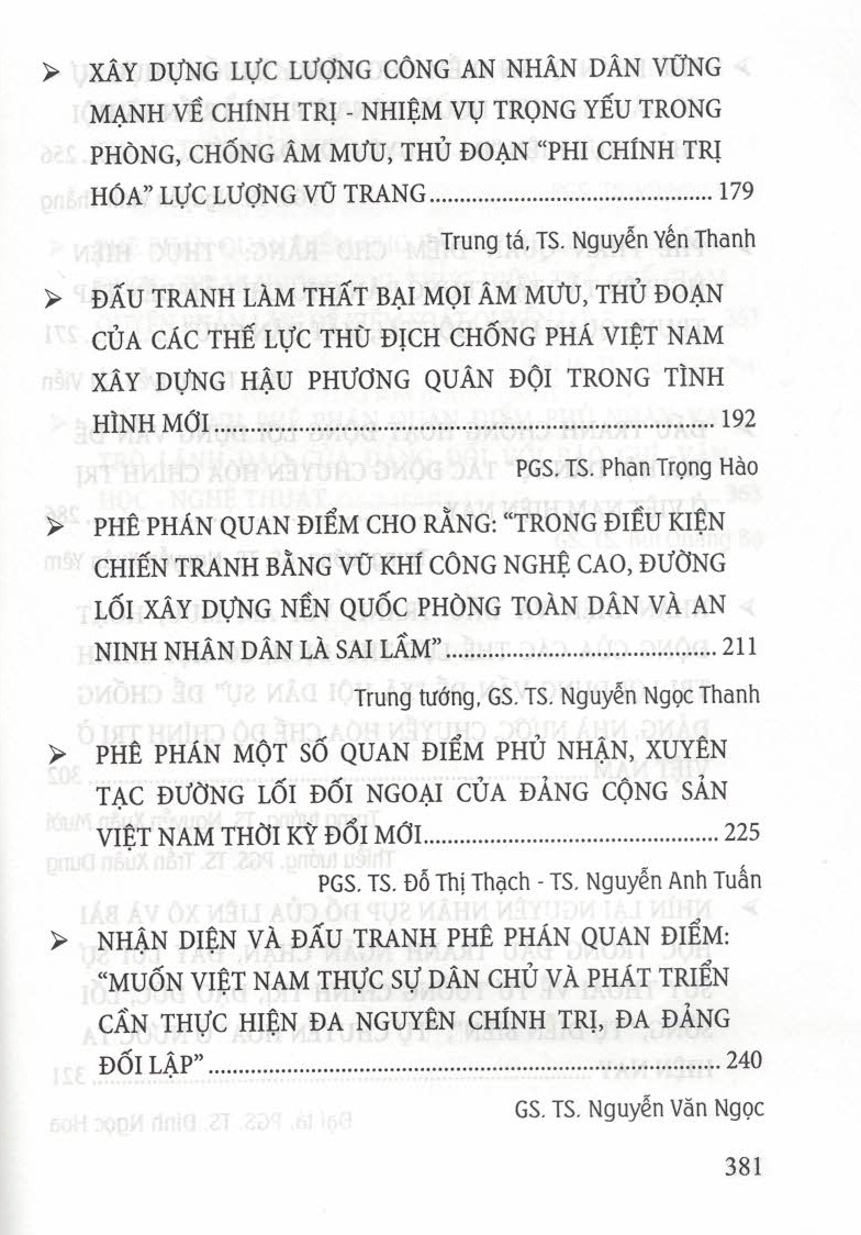 Phê Phán Các Quan Điểm Sai Trái, Xuyên Tạc Cuộc Đấu Tranh Chống Suy Thoái Về Chính Trị, Tư Tưởng Trong Đảng