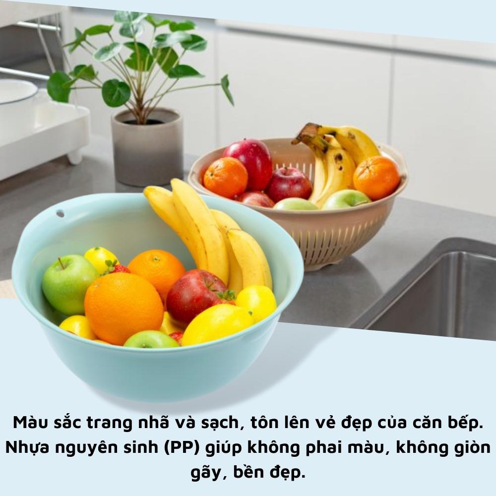 Thau rổ nhựa cao cấp yoko inochi rửa rau hoa quả