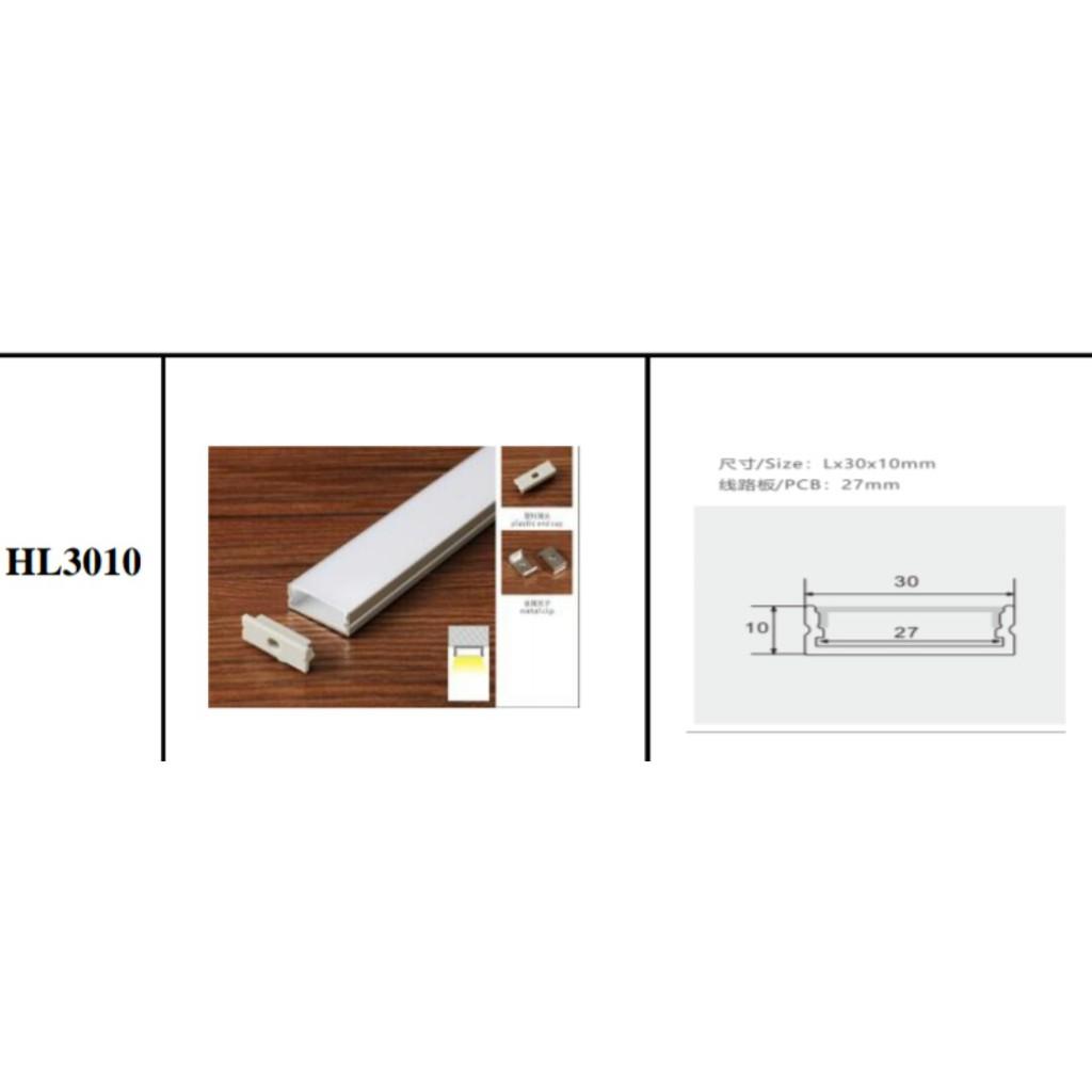 Thanh nhôm định hình đèn led-HL3010