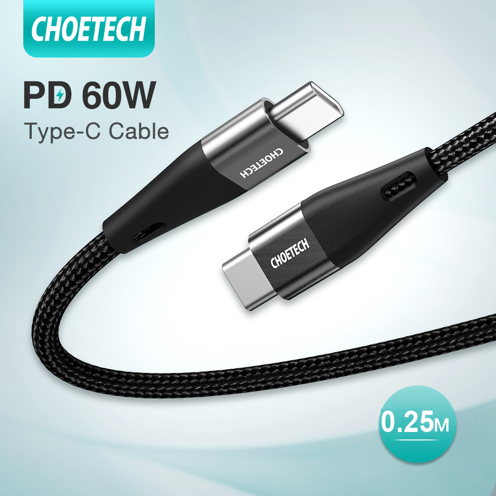 Hình ảnh Dây Cáp Sạc Nhanh USB Type C To Type C 60W Dài 1.2M Hỗ Trợ Sạc Nhanh iPhone 15 CHOETECH XCC-1003 - Hàng Chính Hãng