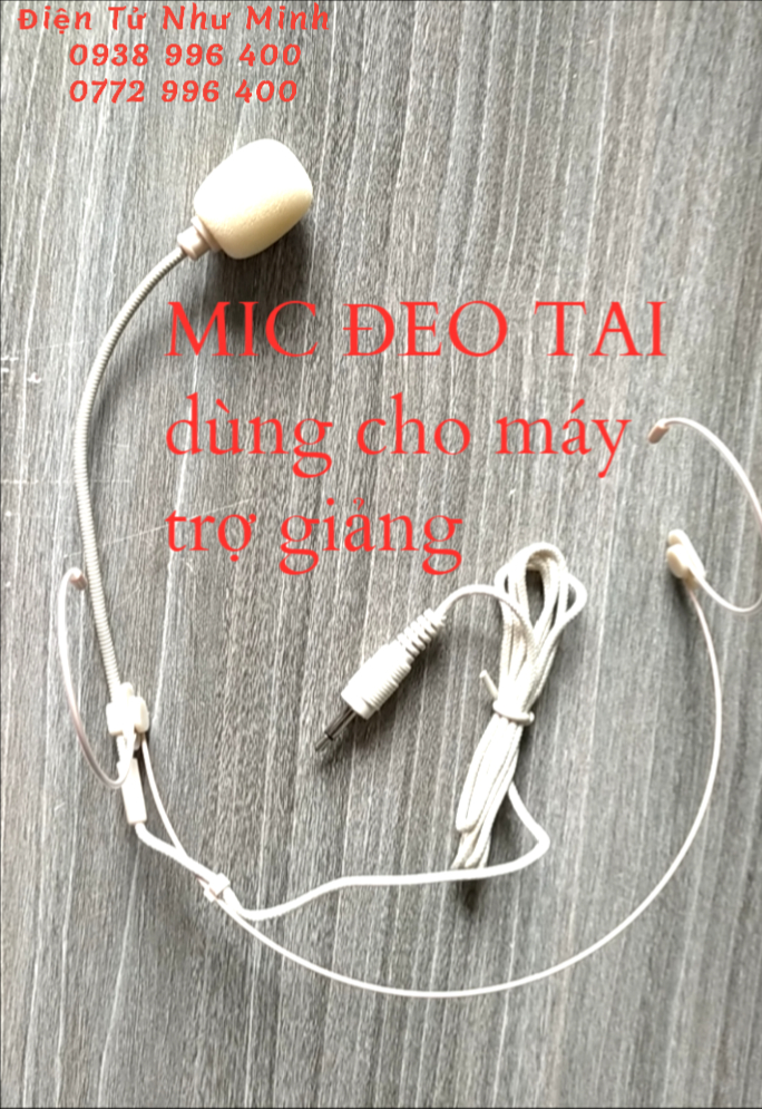 Micro đeo tai có dây dùng cho máy trợ giảng ( màu Da - Jack Cắm 3.5mm )