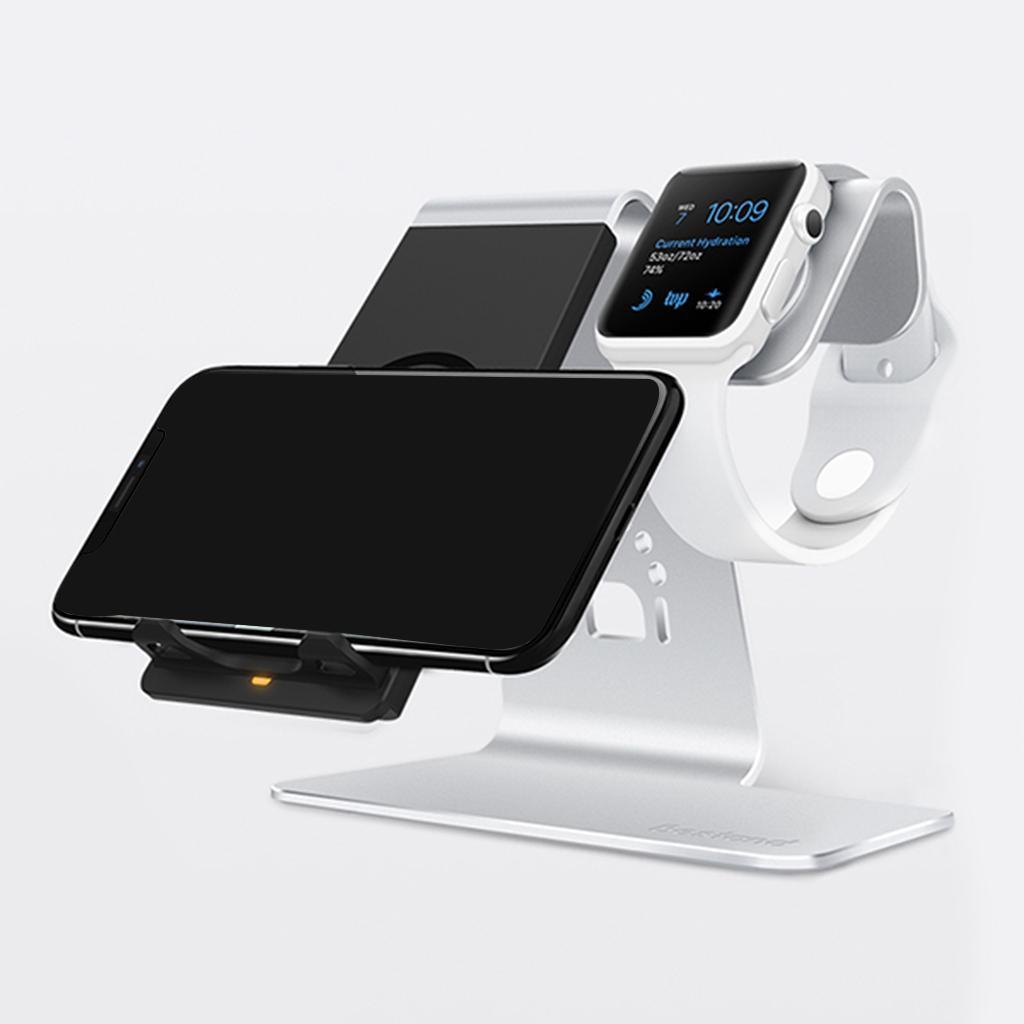 2in1 Phone Charging Station Wireless Fast Charger+Bracket for iWatch