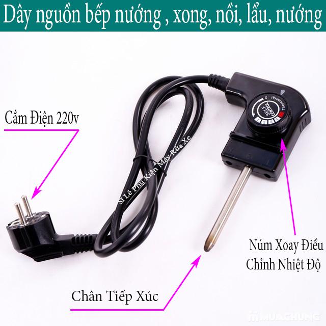 Dây nguồn bếp nướng điện 220v phù hợp với các loại bếp, xong, nồi, lẩu, nướng có điều chỉnh nhiệt độ