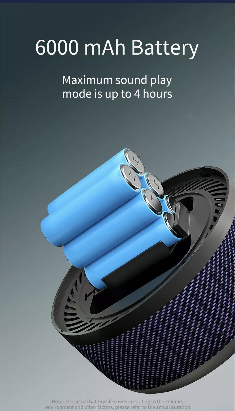 Loa WiWU P50 Max Dành Cho Các Thiết Bị Có Kết Nối Bluetooth Sự Kết Hợp Của 3 Loa Nsfeb Mang Đến Hiệu Ứng Rạp Chiếu Phim Vòm 360 Độ - Hàng Chính Hãng