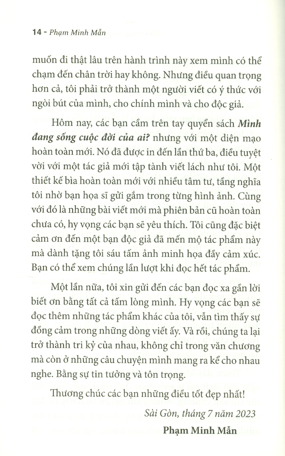 Mình Đang Sống Cuộc Đời Của Ai? (Tái bản lần thứ 2 có bổ sung - năm 2023)