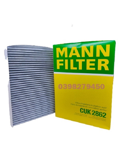 LỌC GIÓ ĐIỀU HÒA MANN FILTER CHO VM GROUP CUK2862 (MÃ: 1J0 819 644; 1J0 819 644 A; JZW 819 653)