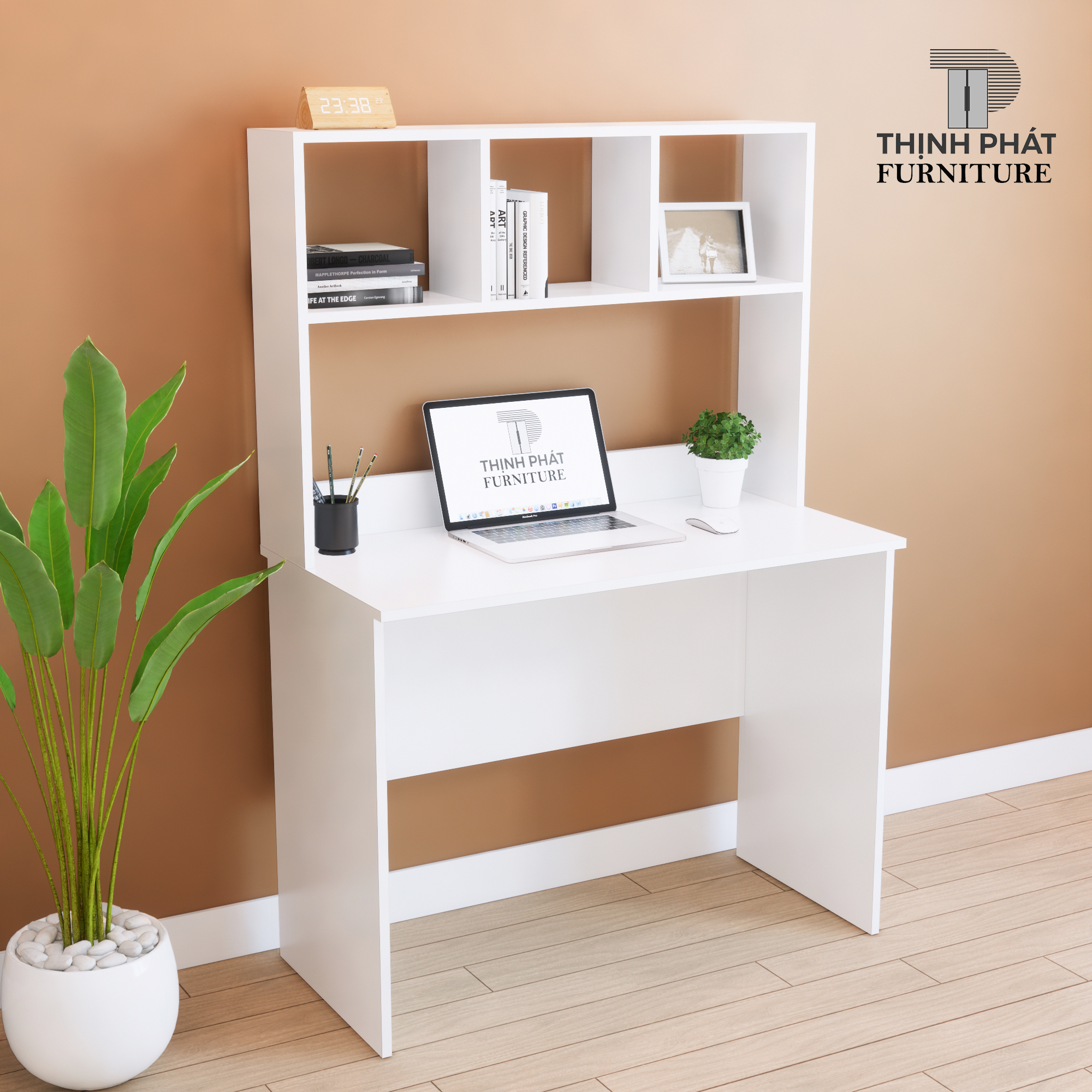 BÀN LÀM VIỆC – BÀN HỌC SINH CÓ KỆ SÁCH THỊNH PHÁT FURNITURE BLV-TP10
