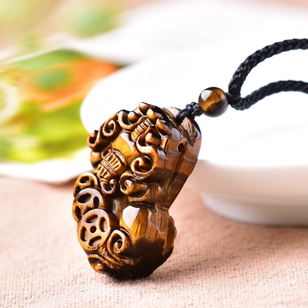 Vòng Cổ Tỳ Hưu Opal Mắt Hổ Tự Nhiên