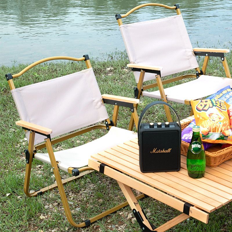 Ghế dã ngoại gấp gọn khung chân kim loại chắc chắn - Ghế Picnic, Ghế ăn xếp gọn đi du lịch gia đình mang xách dễ dàng