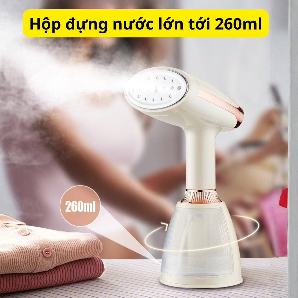 Bàn ủi hơi nước cầm tay Lumabella LB-12003 công suất cao 1500W ủi nhanh phẳng mọi loại vải, nhỏ gọn, tiện lợi - HÀNG CHÍNH HÃNG