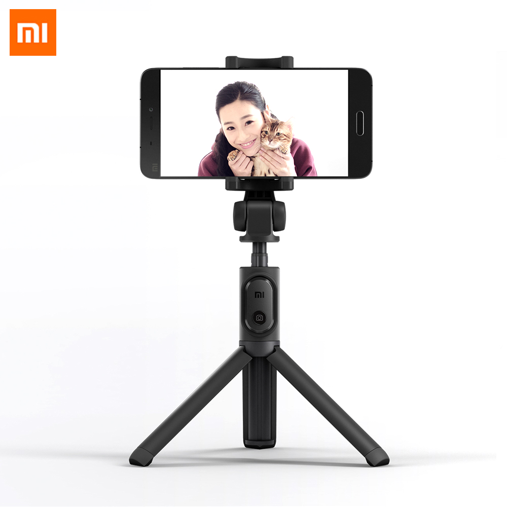 Original Xiaomi Foldable Tripod Monopod Handheld Mini Mi Phone Selfie Stick Bluetooth With Wireless Button Shutter 360 Rotation Foldable Selfie Stick For iOS/Android/Xiaomi