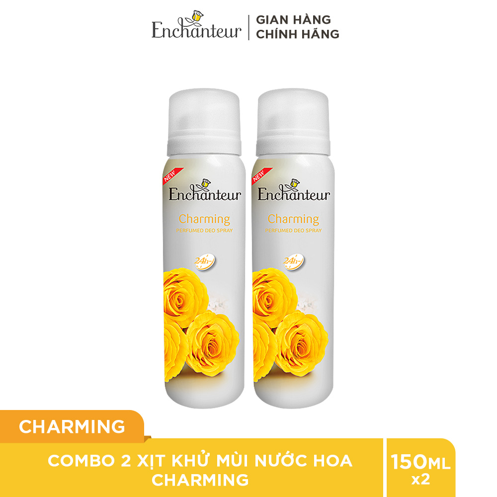 Combo 2 Xịt khử mùi Charming/Sensation/Magic/Delightful/Romantic 150ml/Chai