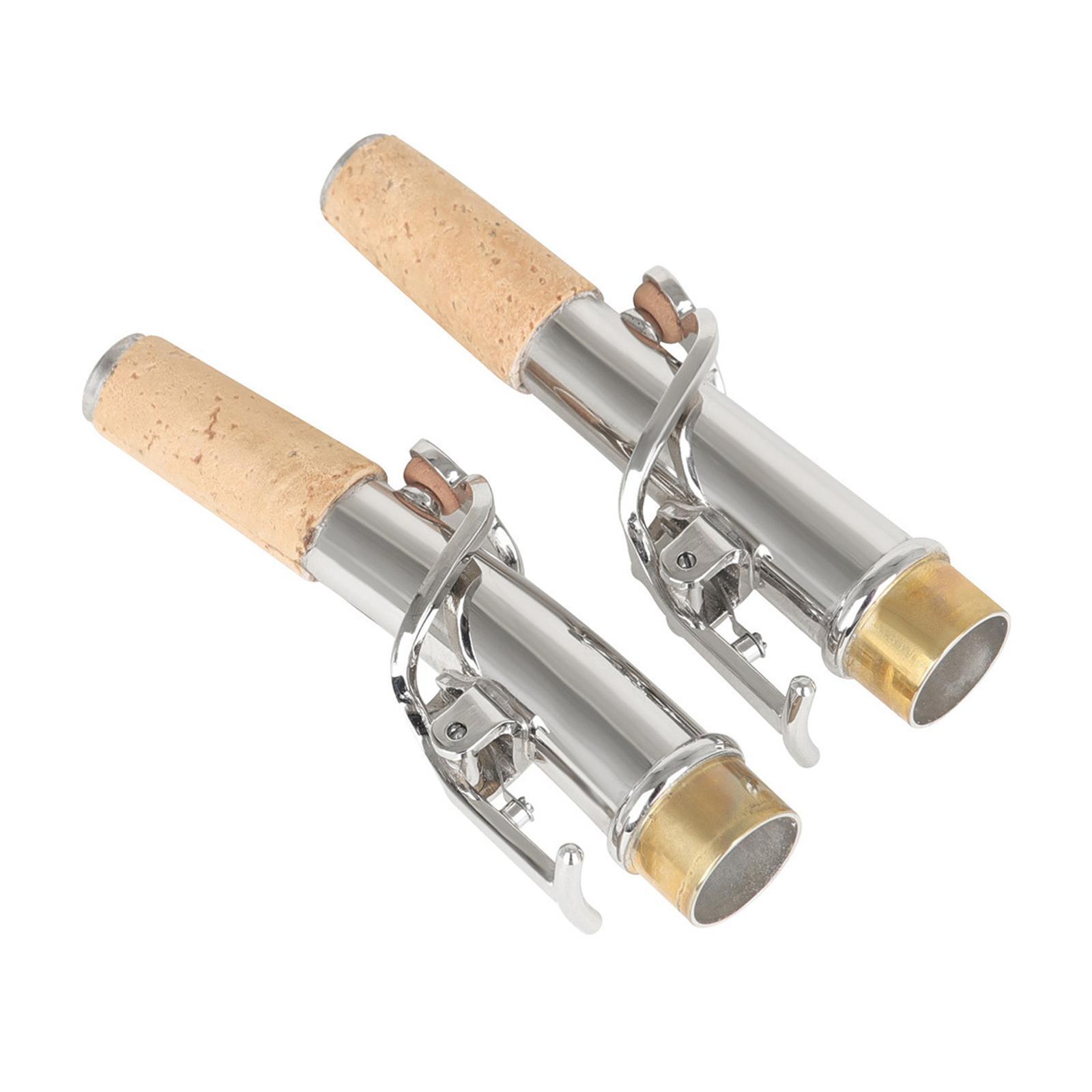 2x Saxophone Neck Elbow Bend Neck Replacement Straight Neck Sturdy for Parts