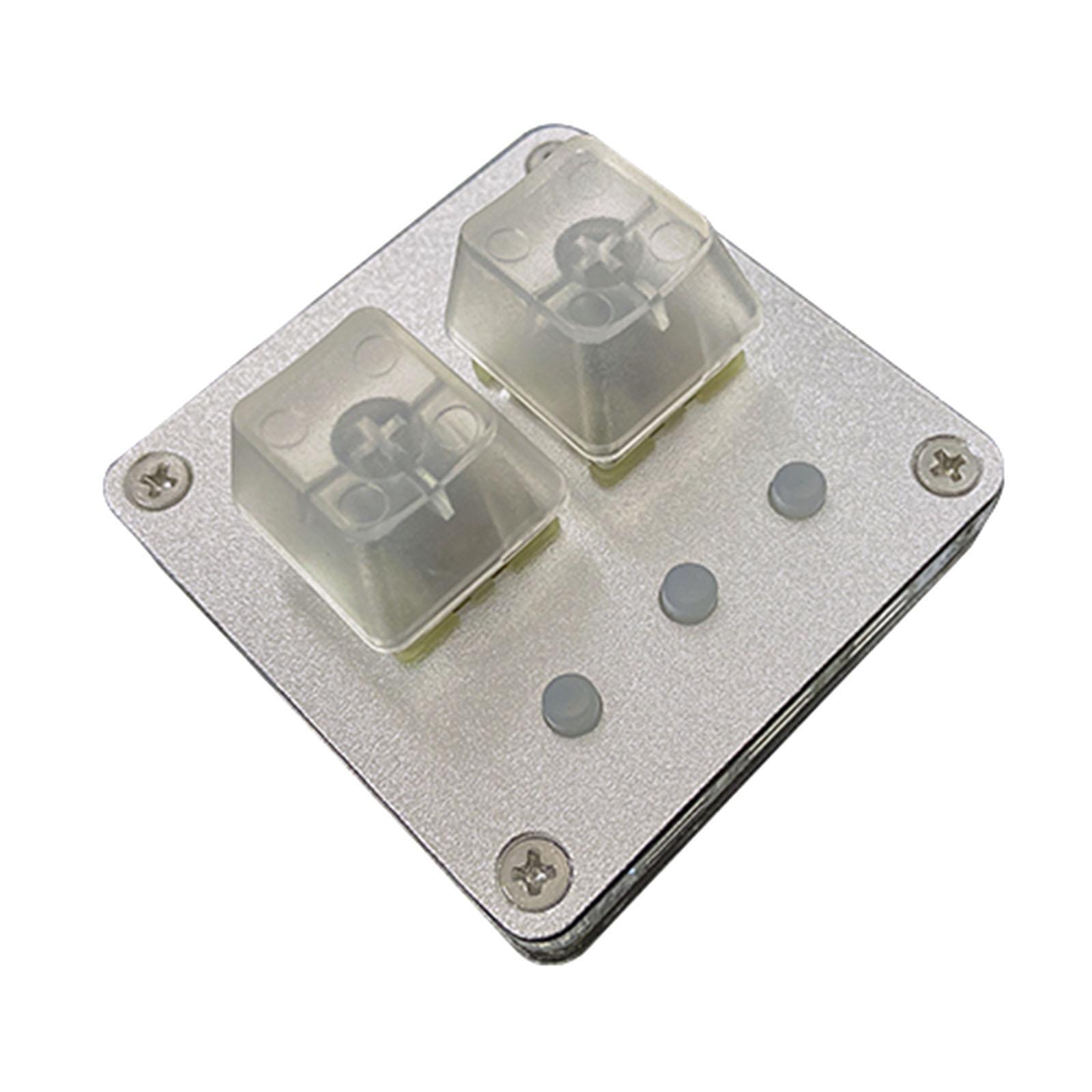 USB Wired 2 Key Keypad Windows Android Laptop Blue Switch