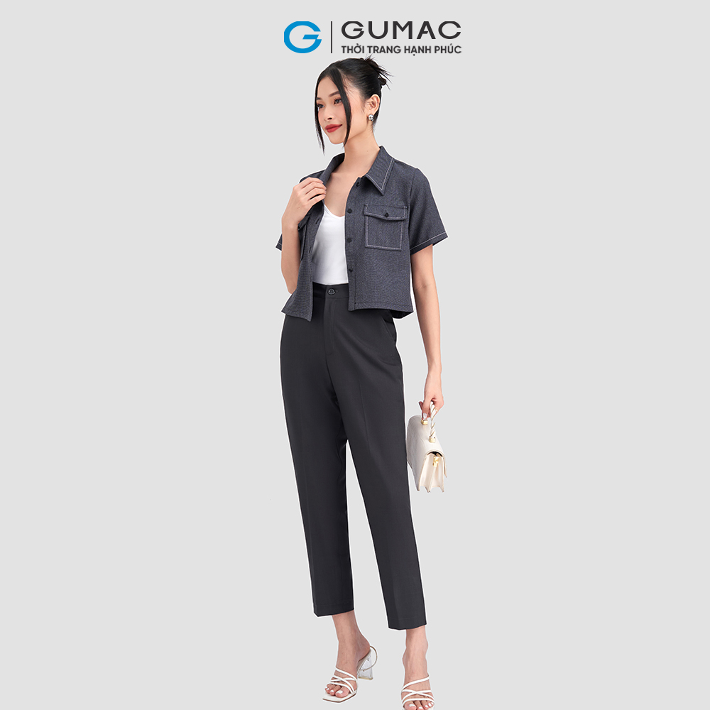 Quần tây không đỉa QC12046 thời trang GUMAC