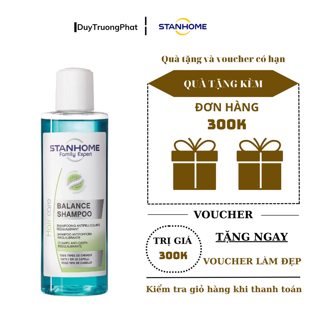 Stanhome Balance Shampoo - Dầu gội giảm ngứa, ngăn ngừa gàu 200ml
