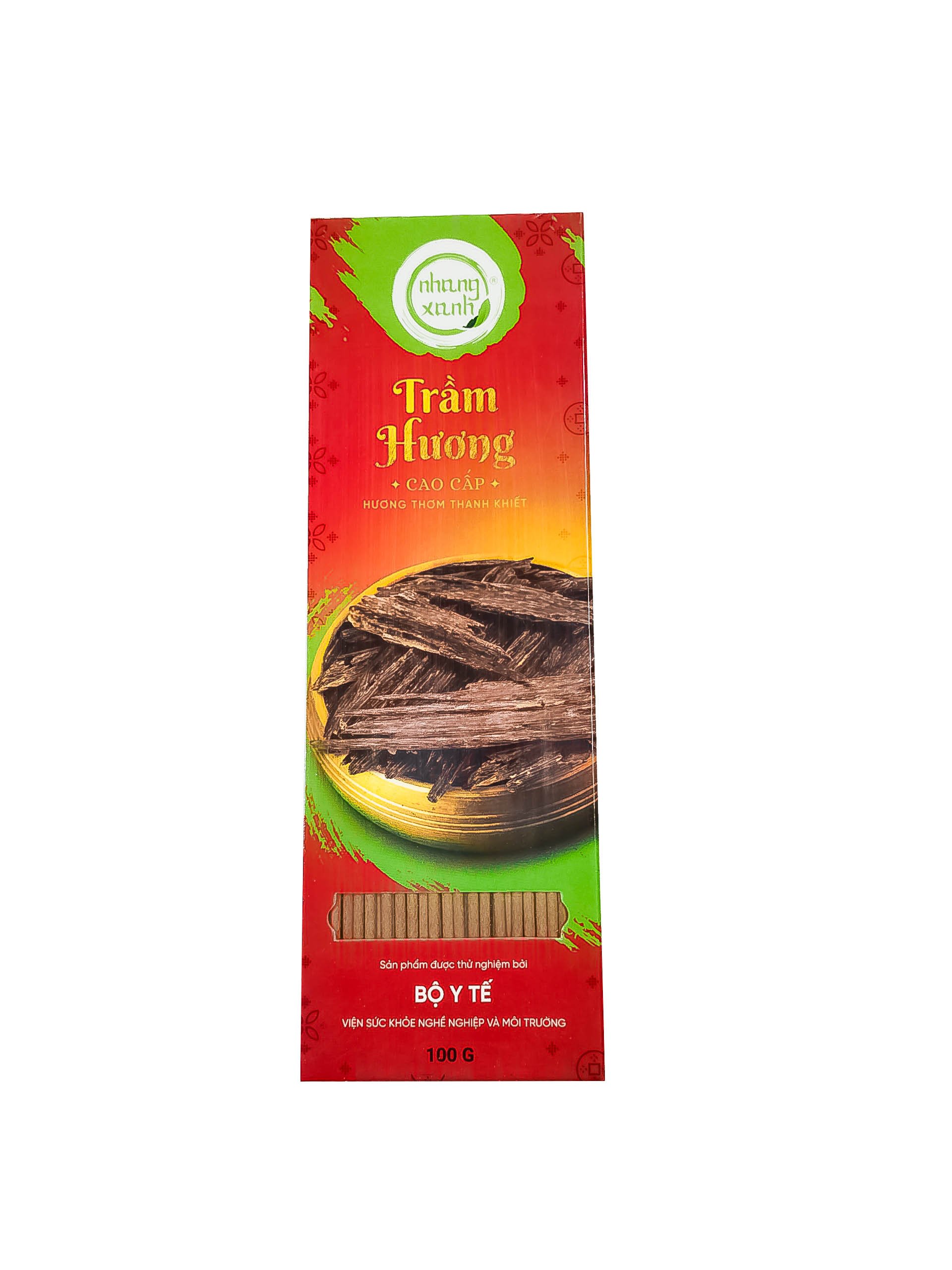 Nhang Xanh Trầm Hương Cao Cấp 15 năm -100g - mùi thơm tự nhiên, dịu ngọt của trầm - Nhang Thiền